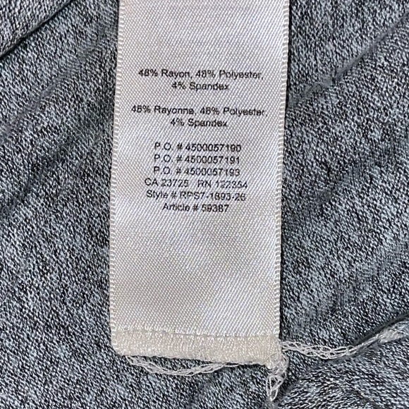 Aritzia Wilfred Free Marbled Grey Bayne Off The Shoulder Cropped Tee Size Medium - Picture 9 of 9